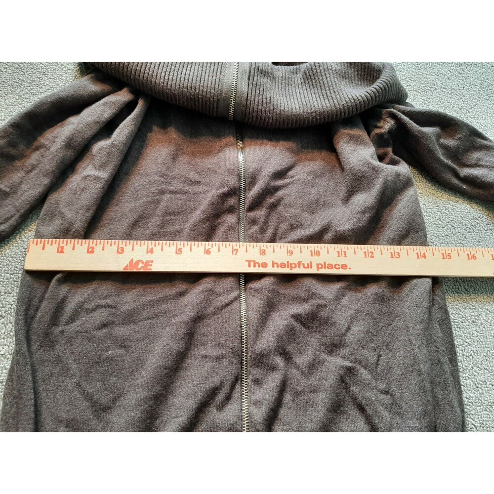 Venus Sweater Womens Small S Gray Beaded Straps Full Zip